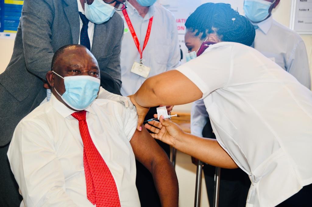 South Africans react to President Cyril Ramaphosa’s “just took the vaccine! #WeChooseVaccination” tweet
