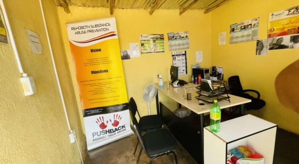 Inside Rehoboth Substance Abuse Prevention (RSAP) Office in Ngwaabe