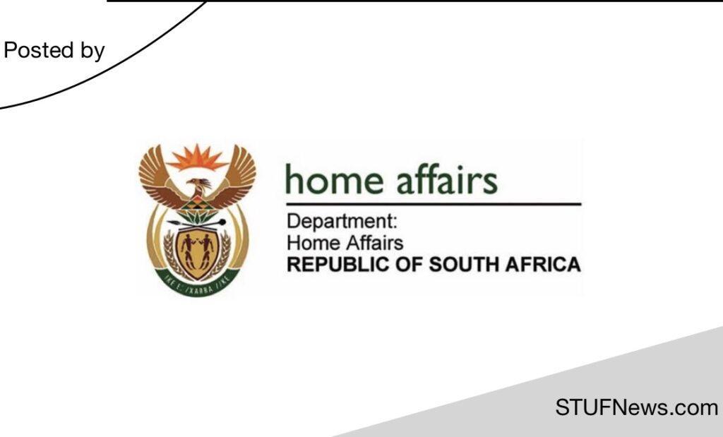 Department of Home Affairs (DHA), South African Graduates Internships, Gauteng Internships, North West Internships, Home Affairs Department: Internships 2023-2026