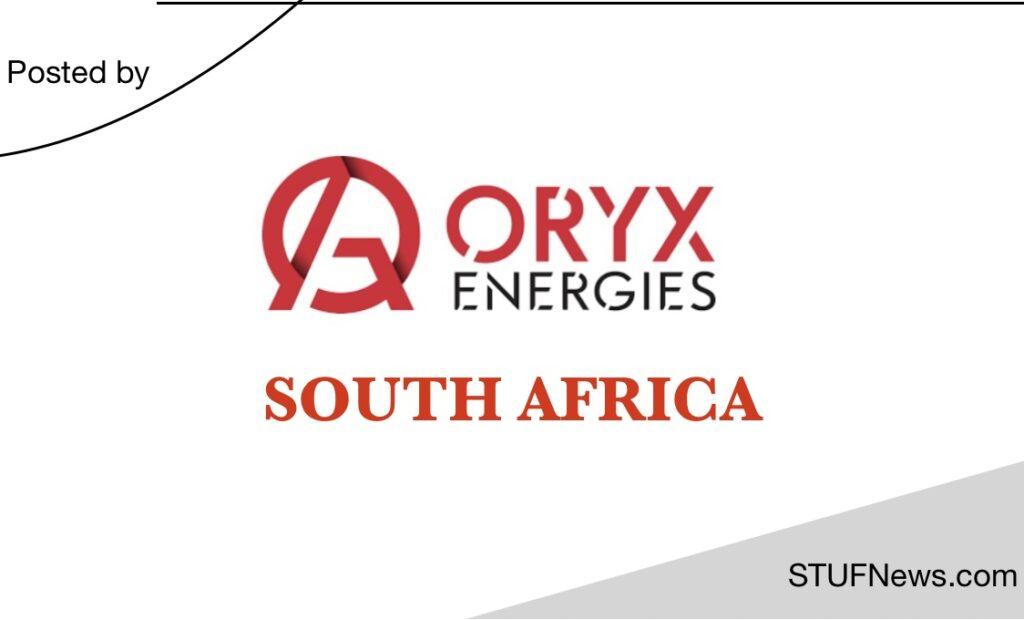 Oryx Energies South Africa, South African Graduates Internships, Western Cape Internships, Oryx Energies: Industrial Engineering Internships 2023 / 2024