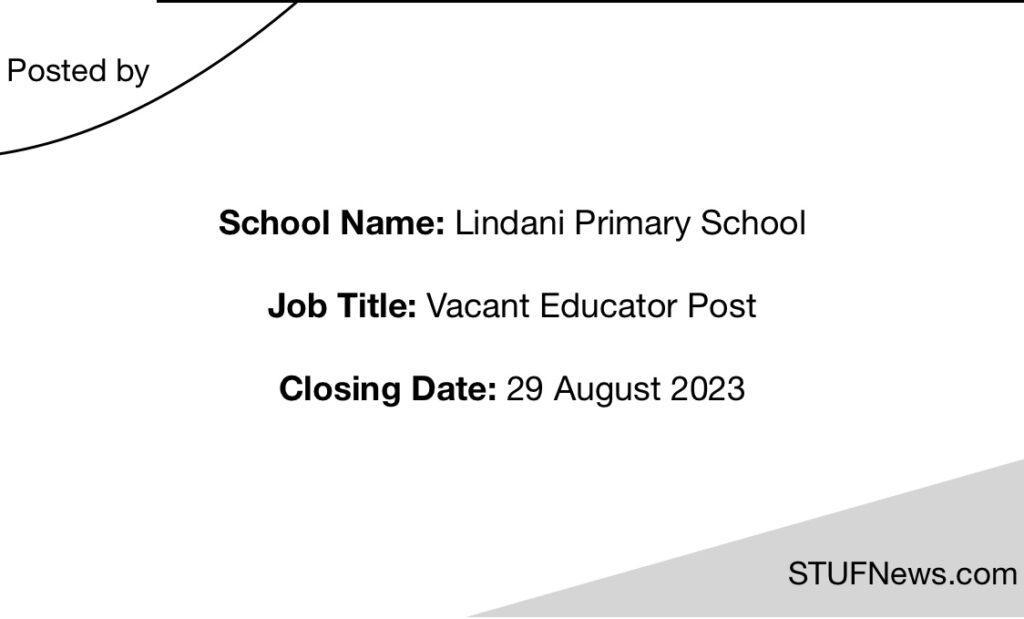 Lindani Primary School, South African Graduates Jobs, Mpumalanga Jobs, South African Jobs, Lindani Primary School: Educator