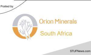 Orion Minerals: Geology Internships 2023 / 2024