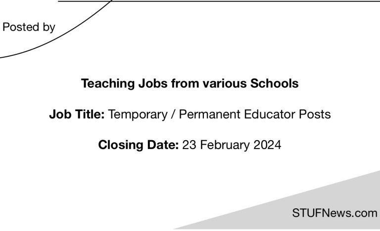Teaching Jobs closing on the 23rd of February 2024, South African Graduates Jobs, Limpopo Jobs, Free State Jobs, Eastern Cape Jobs, Mpumalanga Jobs, Gauteng Jobs, South African Teaching Jobs, Education Job Opportunities