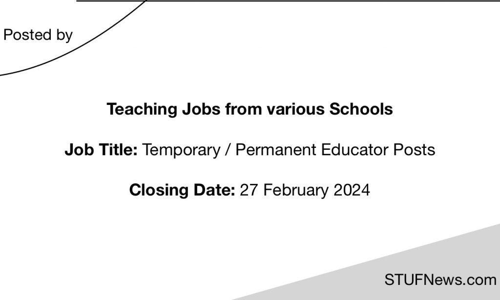Teaching Jobs closing on the 27th of February 2024, South African Graduates Jobs, Limpopo Jobs, Mpumalanga Jobs, South African Teaching Jobs, Education Job Opportunities