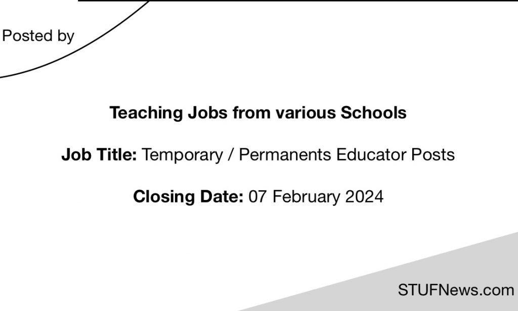 Teaching Jobs closing on the 7th of February 2024, South African Graduates Jobs, Limpopo Jobs, Mpumalanga Jobs, South African Teaching Jobs, Education Job Opportunities, Mpumalanga Jobs,