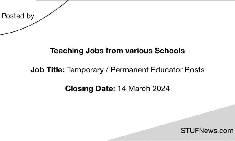 Teaching Jobs closing on the 13th of March 2024, South African Graduates Jobs, South African Jobs, Limpopo Jobs, Mpumalanga Jobs, Eastern Cape Jobs, Free State Jobs, South African Teaching Jobs, Education Job Opportunities
