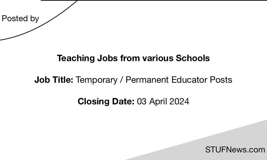 Read more about the article Teaching Jobs closing on the 3rd of April 2024